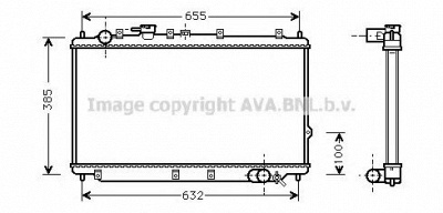 AVA QUALITY COOLING ka2016 -  Радиатор, охлаждение двигателя